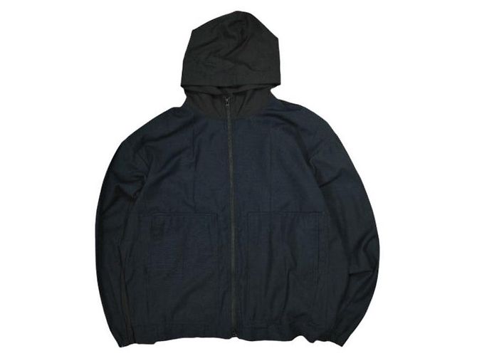 Autre Marque CHANGES Remake Hoodie Wool Outerwear Negro Azul marino