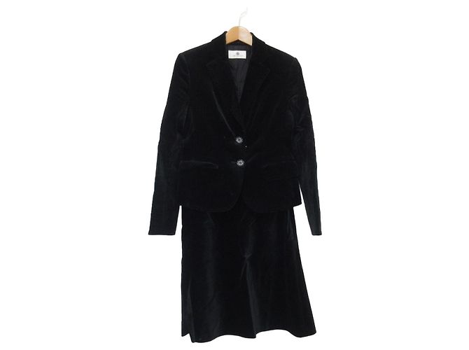 Autre Marque OLD ENGLAND Velour Setup Black