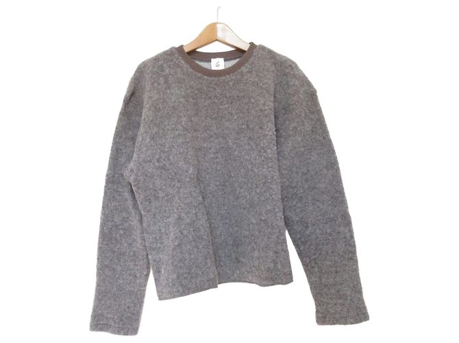 Autre Marque Pullover de malha de lã Roku Beauty and Youth Marrom