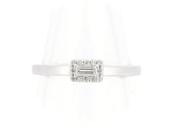 Autre Marque Anello Vendome Aoyama K18WG Diamante Argento