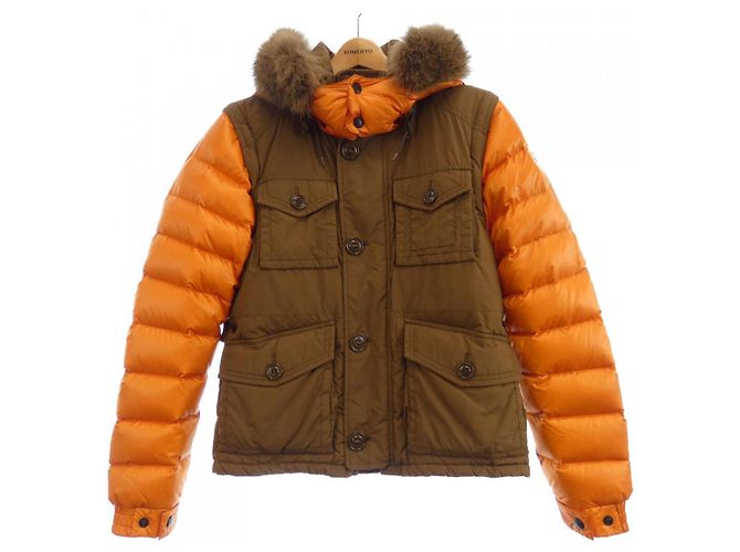 Moncler BIENVENU Down Jacket 2way Brown Orange