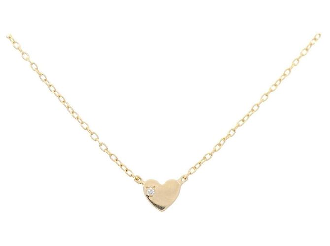Autre Marque Collana Cuore con Diamanti Au750 D'oro