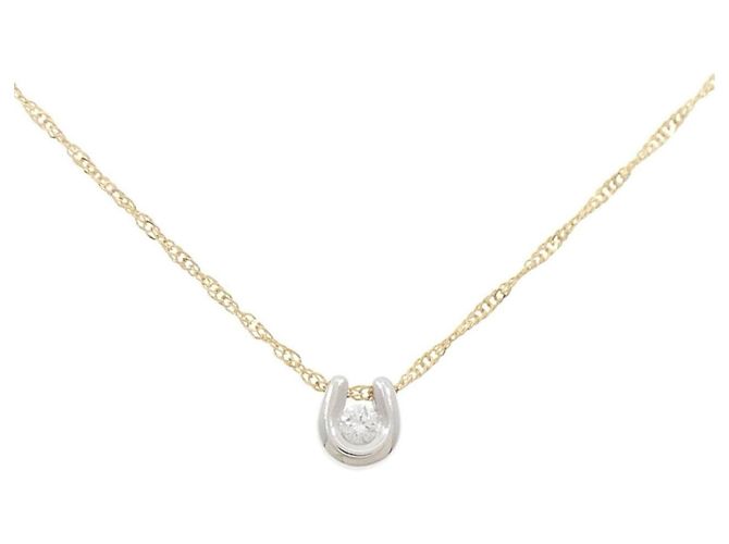 Autre Marque Collana PT Au750 Diamante D'oro