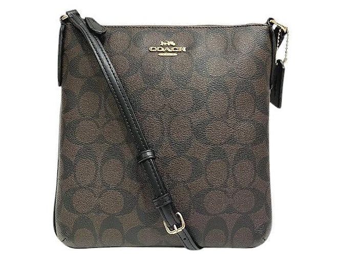 Borsa a tracolla Coach Signature PVC Marrone