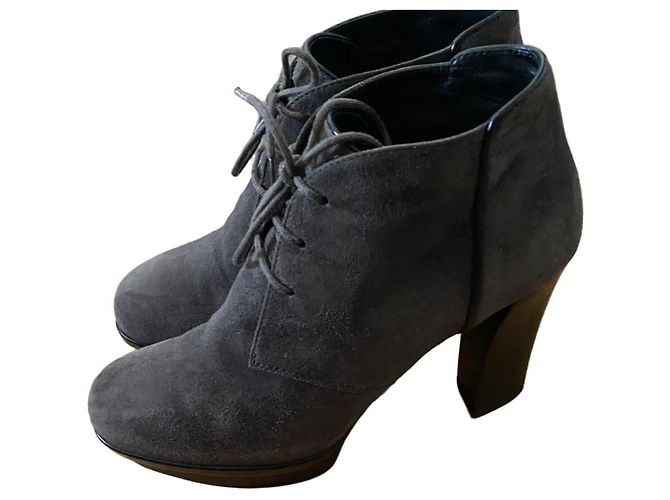 Tod's Botines de ante gris