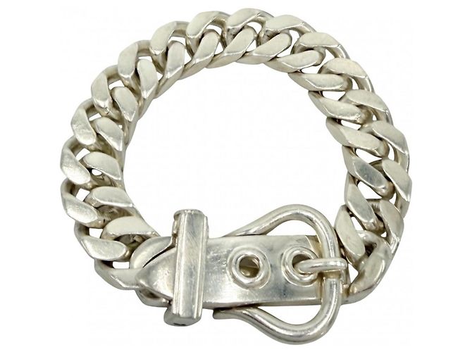 Hermès Bracciale con charm Hermes Silver 925 Argento