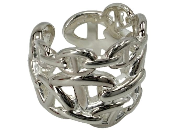 Hermès Hermes Chaine d'Ancre Enchainée GM Ring Silber
