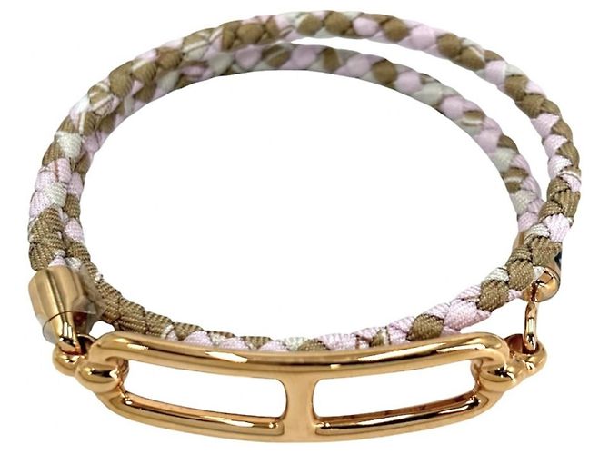 Hermès Hermes Roulette Double Tour Armband Braun Pink