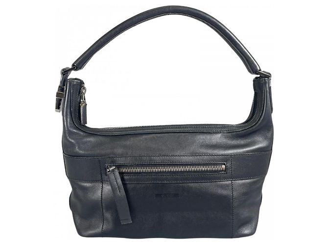 Borsa a mano Gucci in pelle nera e bianca Nero Bianco