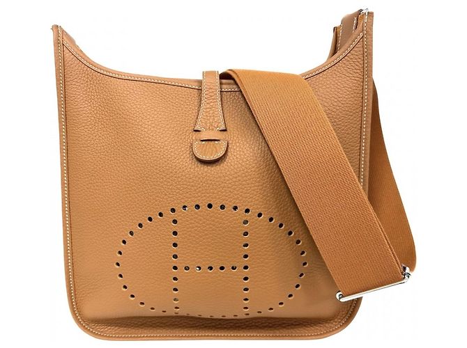 Hermès Borsa a tracolla Hermes Evelyne PM 3 Marrone