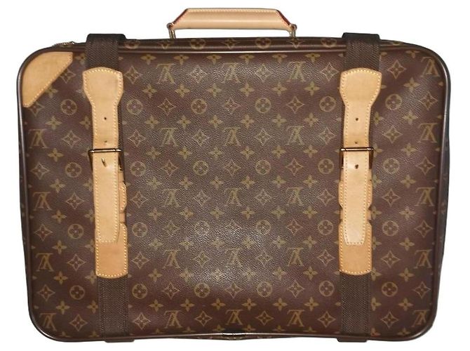Keepall Valigia Louis Vuitton Satellite 50 Monogram Marrone Monogramma