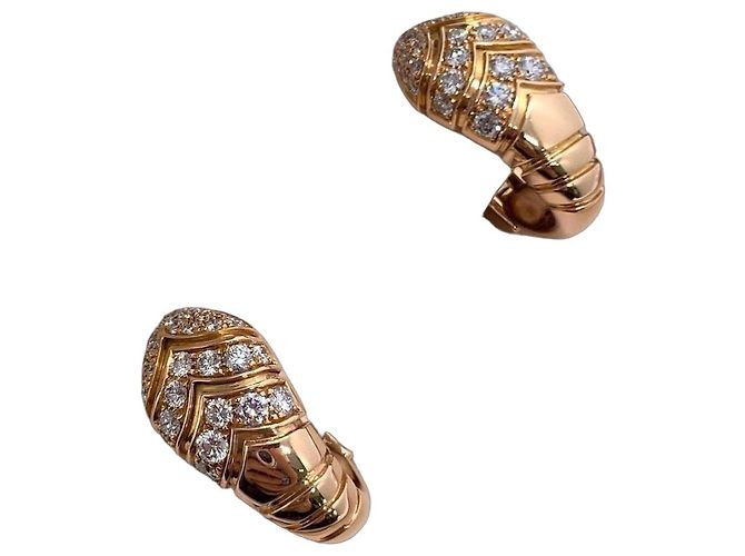Orecchini Bulgari Serpenti in Oro e Diamanti D'oro