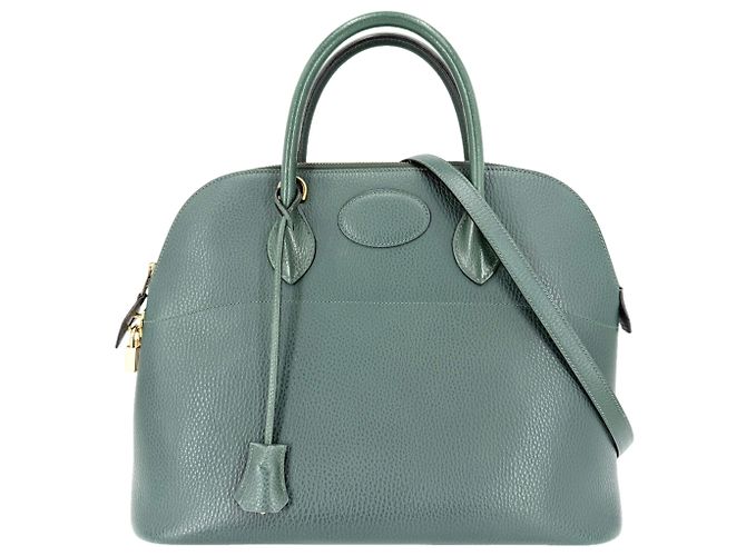 Hermès Bolsa de mão Hermes Bolide 35 para mulher Verde