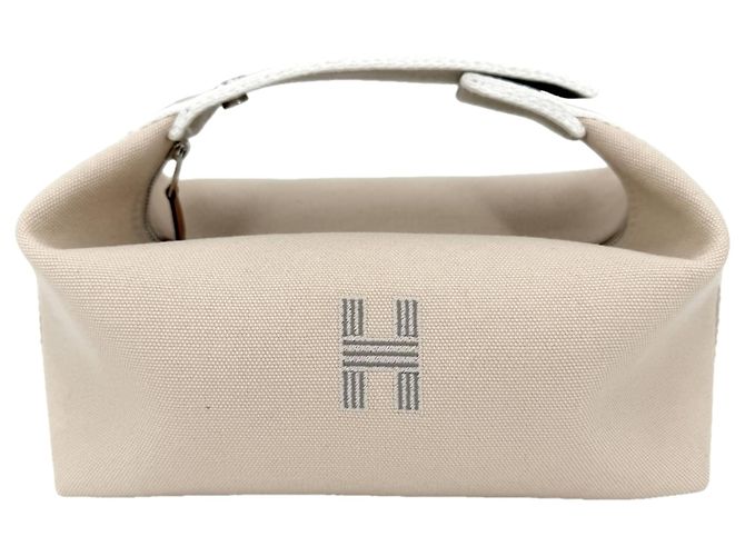 Hermès Hermes Bride à Black PM Handtasche Weiß Beige