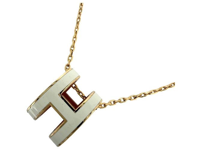 Hermès Collana Pop H da donna Hermes Bianco D'oro
