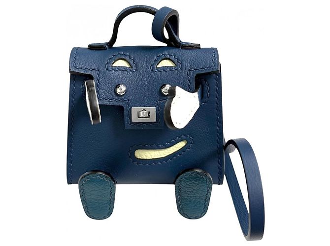 Hermès Kelly Doll Bag Charm Blu navy