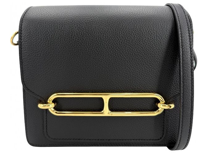Hermès Hermes Sac Lauris Mini Shoulder Bag Noir