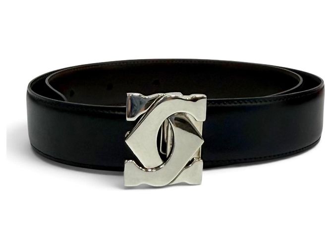 Cartier Ledergürtel mit Wendelboucle 2C Braun Schwarz