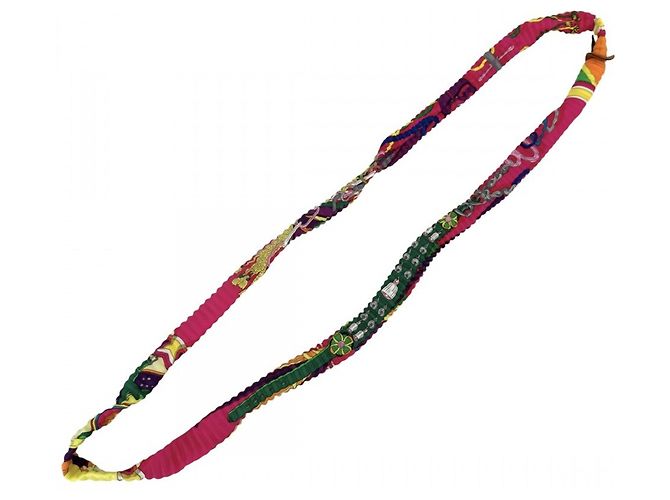 Hermès Collar de seda Hermes Petit H Multicolor