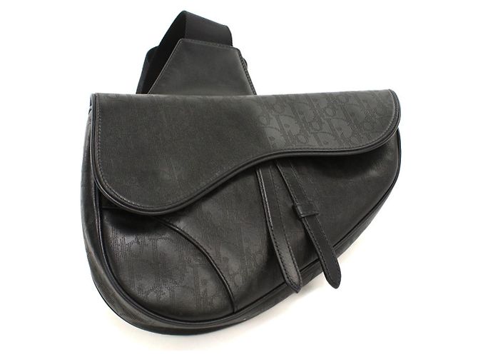 Borsa a tracolla Christian Dior nera Nero