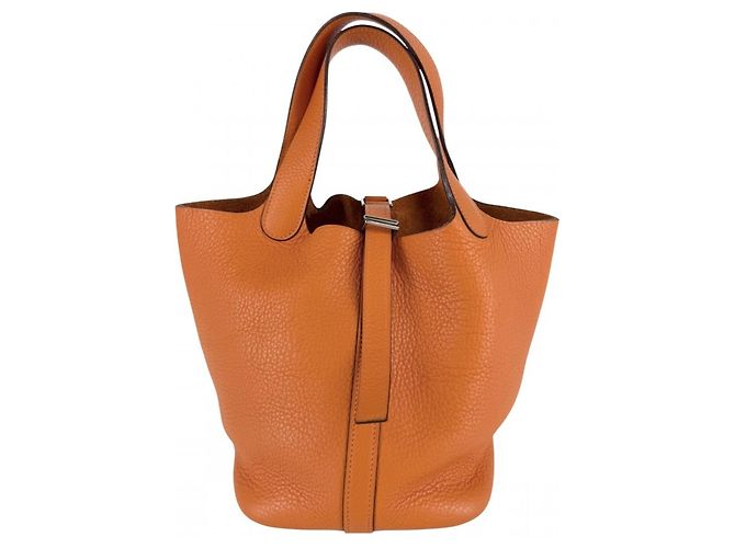 Hermès Bolsa Hermes Picotin PM Laranja