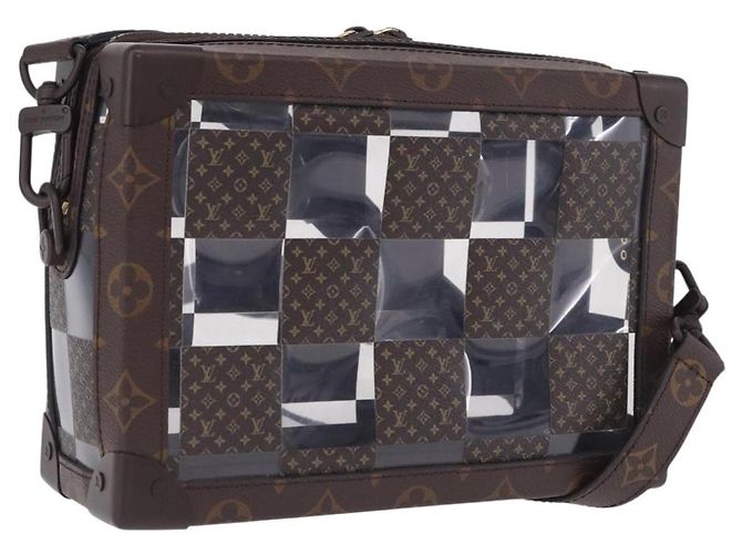 LOUIS VUITTON Monogram Chess Slim Soft Trunk Bag M20871 LV Auth 195571SAM Monogramme