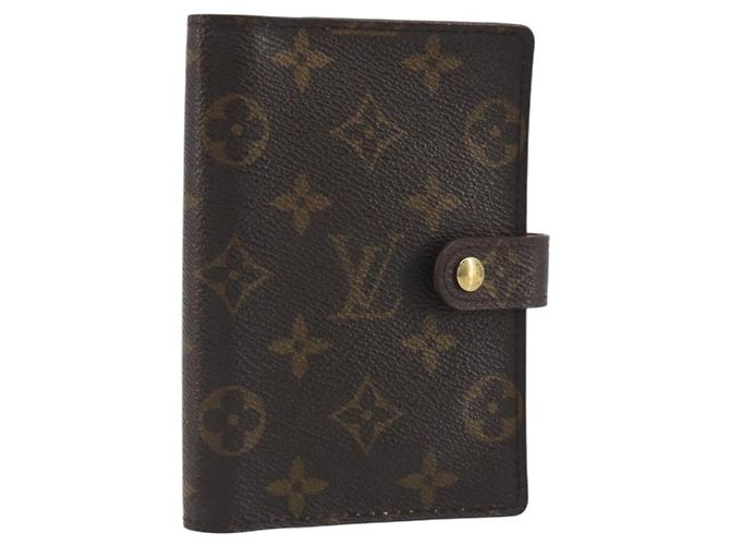 LOUIS VUITTON Monogram Agenda PM Day Planner Cover R20005 LV Auth 196938 Monograma
