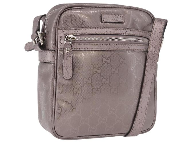Bolso de hombro GUCCI GG Implementation PVC Rosa Plata 233268 Auth 197658