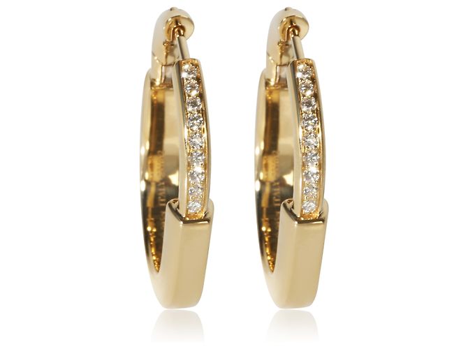 Orecchini Tiffany & Co. Model Lock Medium in oro giallo e diamanti