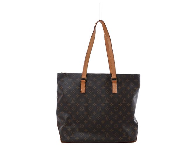 Borsa a tracolla Louis Vuitton Cabas Mezzo Monogram Canvas in marrone M51151