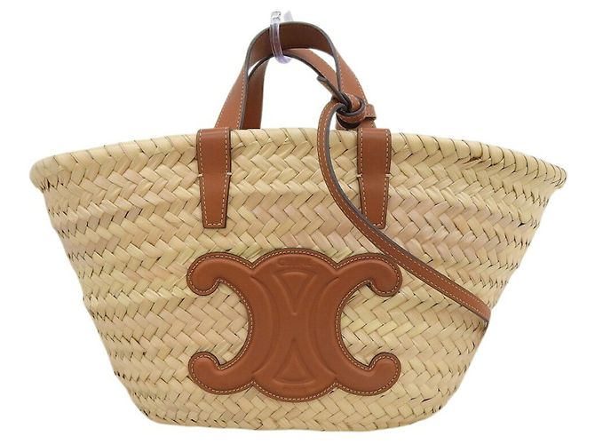 Céline Borsa Cesto Celine Triomphe Marrone Beige
