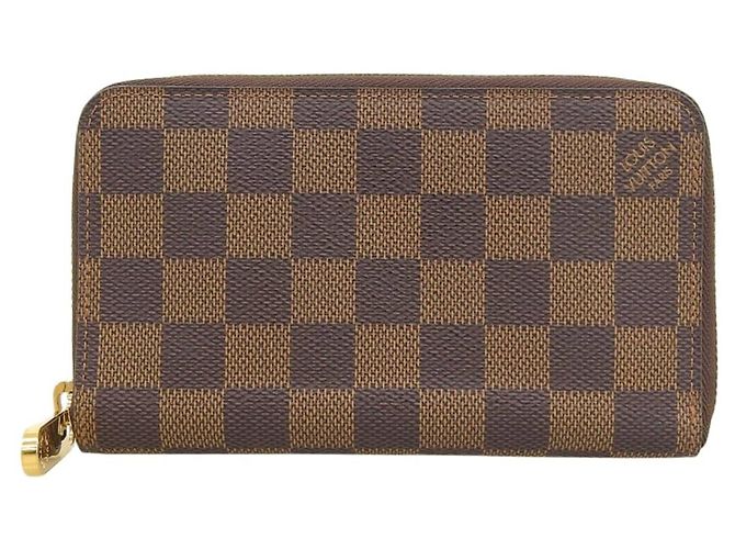Zippy Cartera Compacta Louis Vuitton Damier Damier ebene
