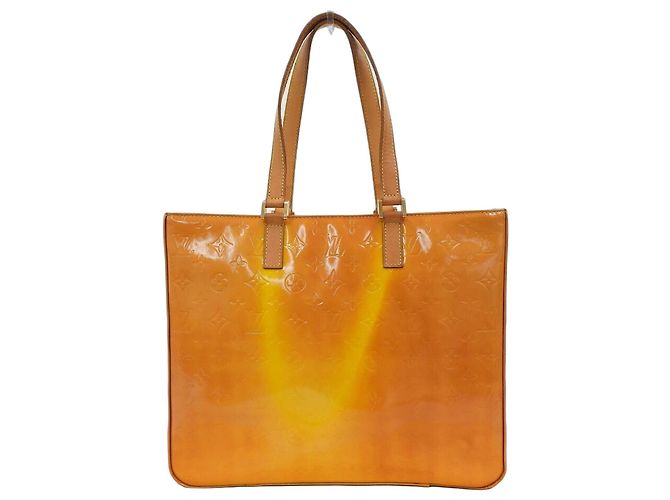 Sac à main cabas Louis Vuitton Monogram Vernis Columbus Jaune Monogramme