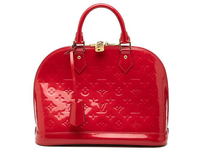 Bolso Louis Vuitton Alma PM Monogram Vernis rojo Roja