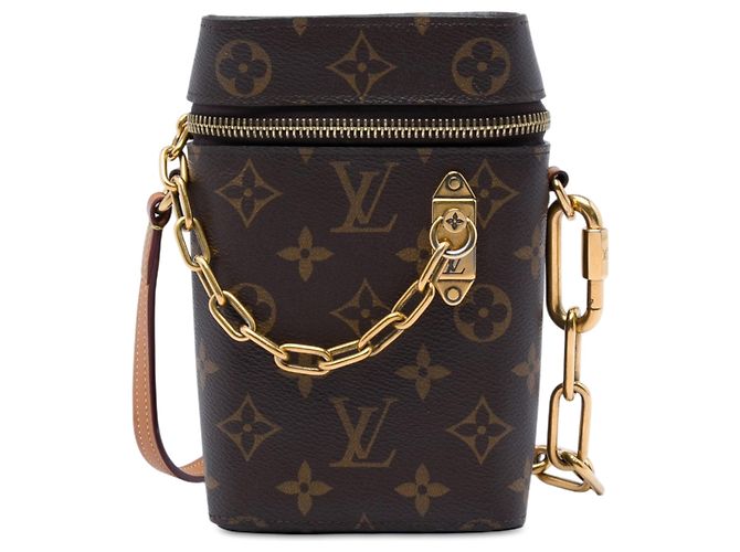 Borsa a tracolla Phone Box Monogram Louis Vuitton marrone