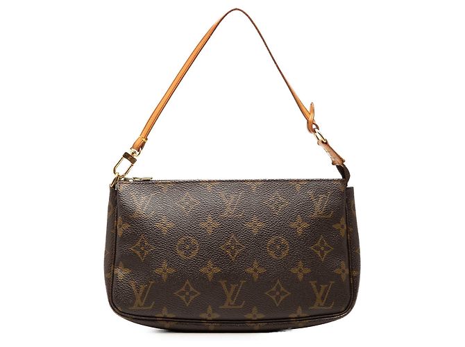 Borsa a tracolla Louis Vuitton Monogram Pochette Accessoires Marrone