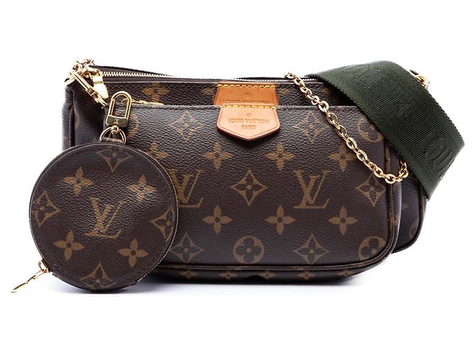 Bolso Louis Vuitton Monogram Multi Pochette Accessoires Marrón Castaño