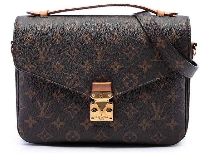 Borsa Louis Vuitton Monogram Pochette Metis Marrone