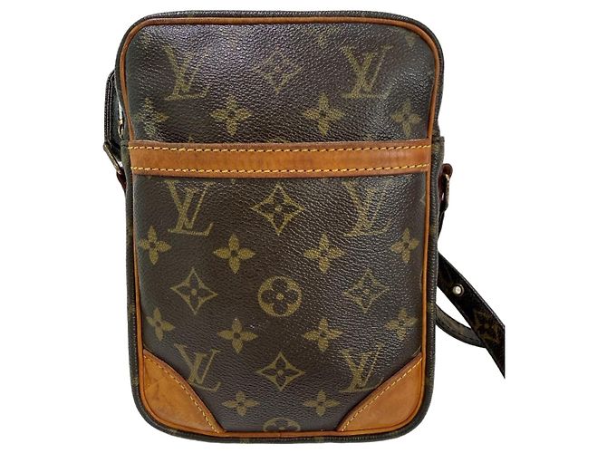 Louis Vuitton Danube PM Borsa a Tracolla Monogram Marrone Gold hardware