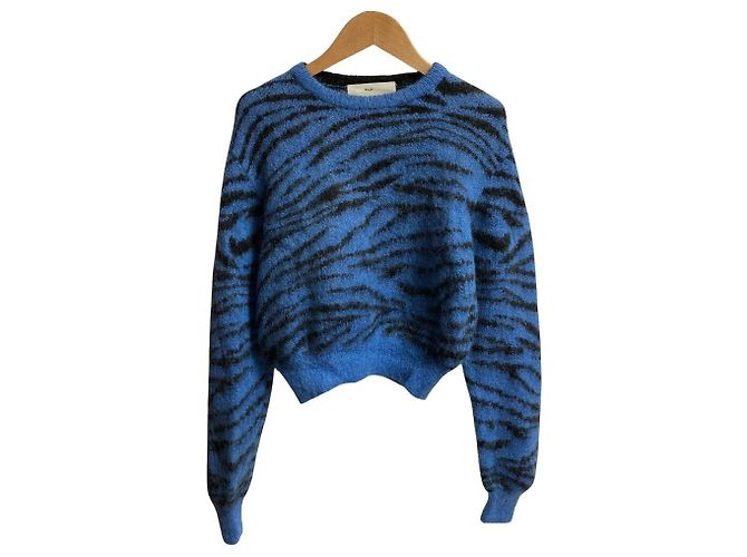 Autre Marque TOGA PULLA Wool Knit Pullover Blue