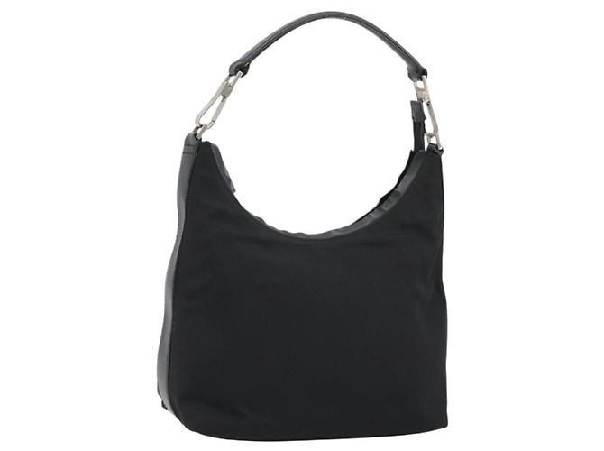 GUCCI Shoulder Bag Canvas Black Silver 000 0602