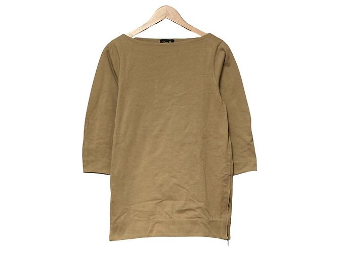 Autre Marque Cutsew a maniche lunghe con zip sull'orlo Beige
