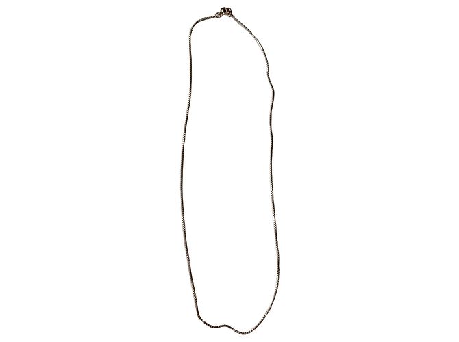 Autre Marque Cadena de oro blanco 18 quilates malla veneciana Plata