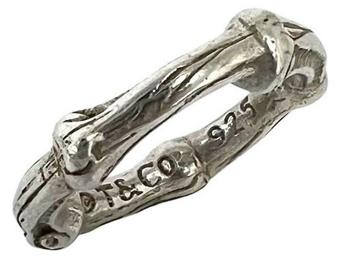 Tiffany & Co Anello Tiffany Vintage Bamboo Band Argento