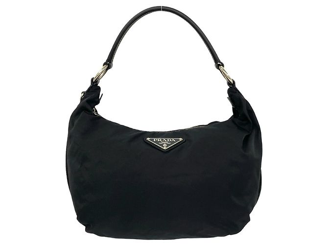 Saffiano Borsa Prada Semi One Shoulder in Nero