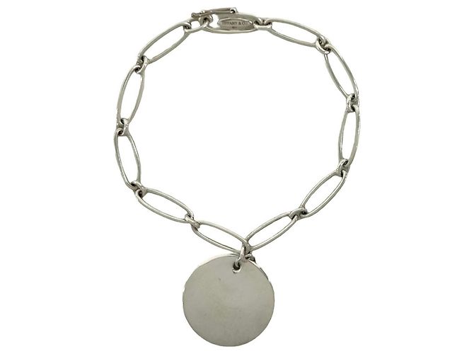 Tiffany & Co Bracciale Tiffany Vintage Elsa Peretti Round Tag Argento