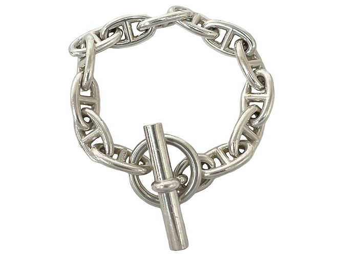 Hermès Bracciale con Charms Hermes Chaine d'Ancre GM 13-Link Argento