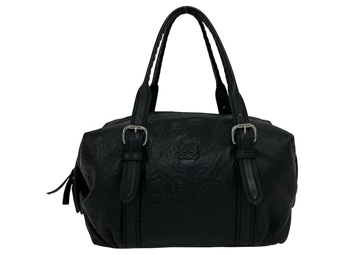 Borsa Loewe Canella Mini Boston Bag Nero