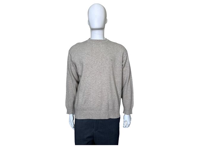 Valentino Jeans Pull Col Rond Beige