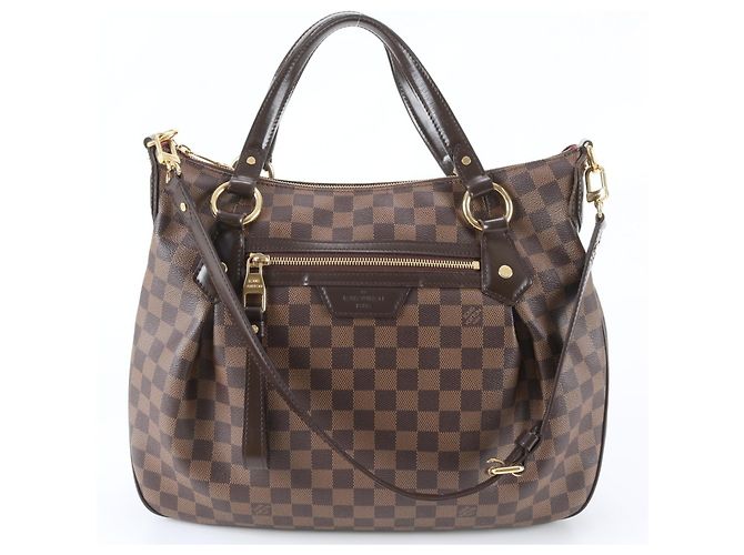 Borsa a tracolla Louis Vuitton Damier Evora MM Marrone